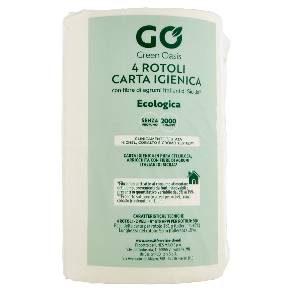 Carta Igienica 4 Rotoli 2 Veli Green Oasis